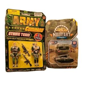 Lot Of 2 ARMY COMMAND Strike Team Figures 2-pack Weapons New 2016 JA-RU NIB